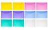 10Pcs Random Colors A4 Transparent Plastic Bag