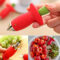 1Pcs Strawberry Huller Metal Tomato Stalks Plastic Fruit Leaf Knife Stem Remover Gadget Strawberry Hullers Kitchen Tool Freeship