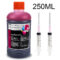 250ml Ink Universal Dye Ink Bottle For HP 301 302 304 305 21 350