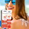50g Sunscreen Waterproof Lightweight Sun Lotion SPF 90 Moisturizing Relaxing Sun Cream UV Protector Paste Oil-control Sunscreen