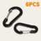 6PCS Piece Mountaineering Buckle Outdoor Camping Multi Functional Quick Hanging Stainless Steel Spring Buckle Safety Buckle