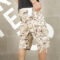 Camouflage Cotton Cargo Shorts for Men Summer Casual Breeches