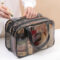 Double-Layer Dry-Wet Separation Travel Wash Bag Female Transparent Waterproof Makeup Storage Pouch Large Capacity Cosmetic Case