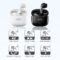 Lenovo LP40 Pro Earphones Bluetooth 5.0 Wireless Sports Headphone Waterproof Earbuds with Mic Touch Control TWS Headset