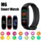 M6 Smart Bracelet Health Monitoring Bluetooth Link Men S and Women S Sports Pedometer Smart Watch For Apple Android