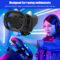 Steering Wheel Dual Mode Connection Gaming Wheel Cat Ear LED Lamp Bluetooth-compatible for iPhone Android PS3 PS4 Windows