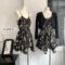 Summer French Floral Sling Dress Women Chic Backless Sexy Mini Dress