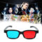 VR,AR Devices Accessories PC VR New Red Blue 3D Glasses Black Frame For Dimensional Anaglyph TV Movie DVD Game