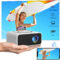 YT300 Mobile Video Projector Kids Home Support 1080P Theater Media Player Wired Wireless Same Screen Projector